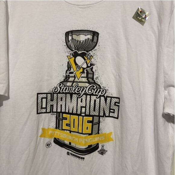 Pittsburgh Penguins 2016 Stanley Cup Champs Size XL T-Shirt *New* - Picture 2 of 5